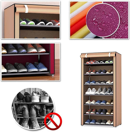Fabric Hallway Shoe Organizer