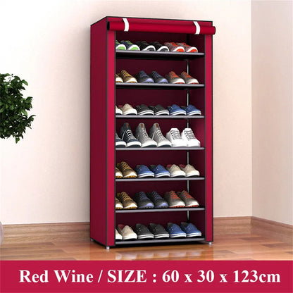 Fabric Hallway Shoe Organizer