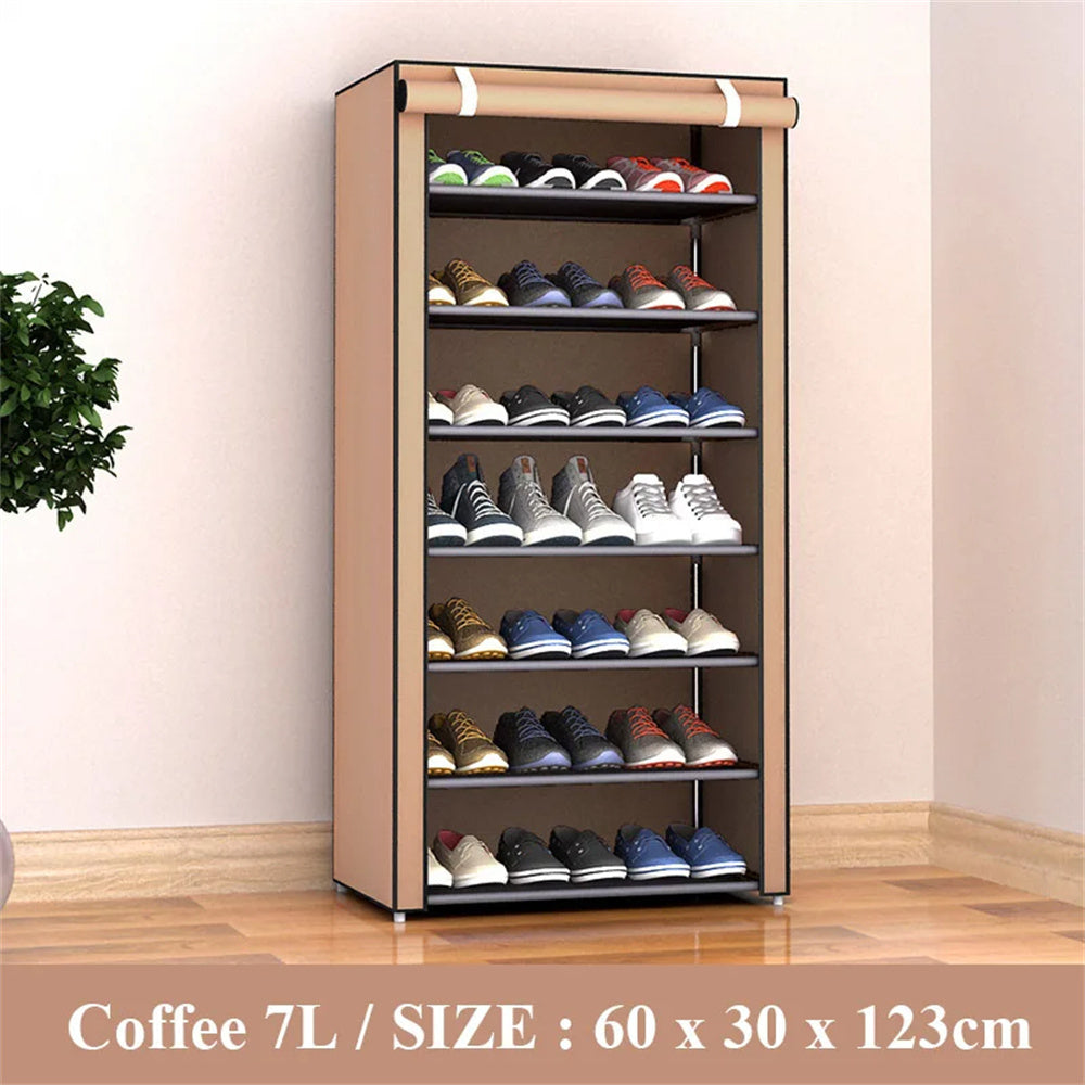 Fabric Hallway Shoe Organizer