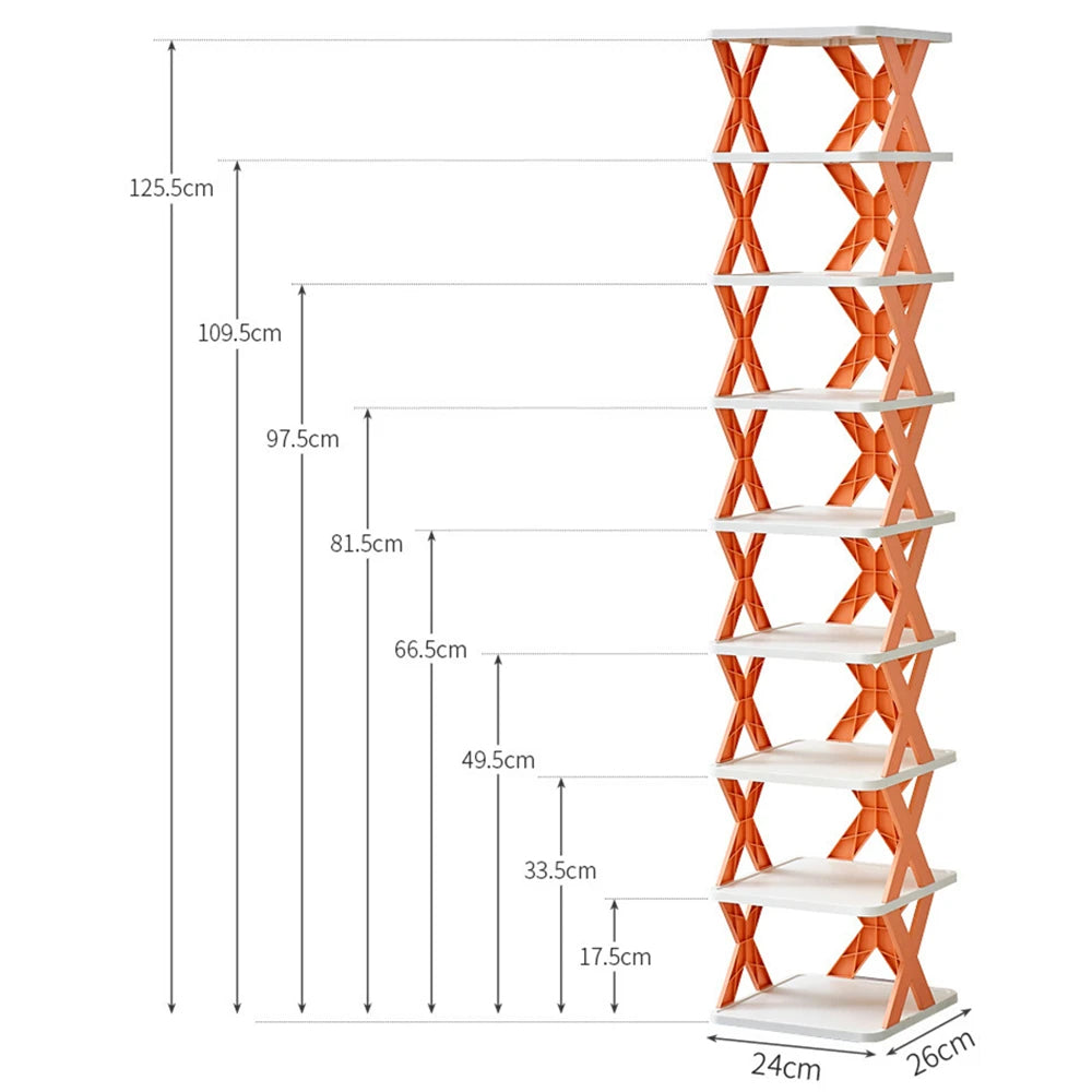 Vertical Single X Shoe Rack