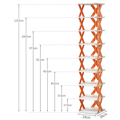 Vertical Single X Shoe Rack