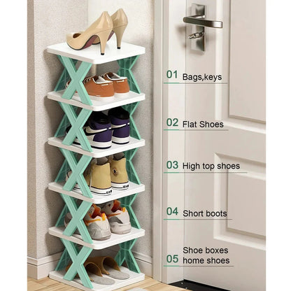 Vertical Single X Shoe Rack