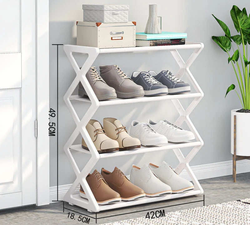 X Shape Shoe Rack