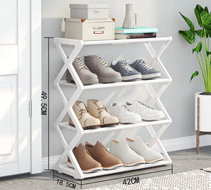 X Shape Shoe Rack