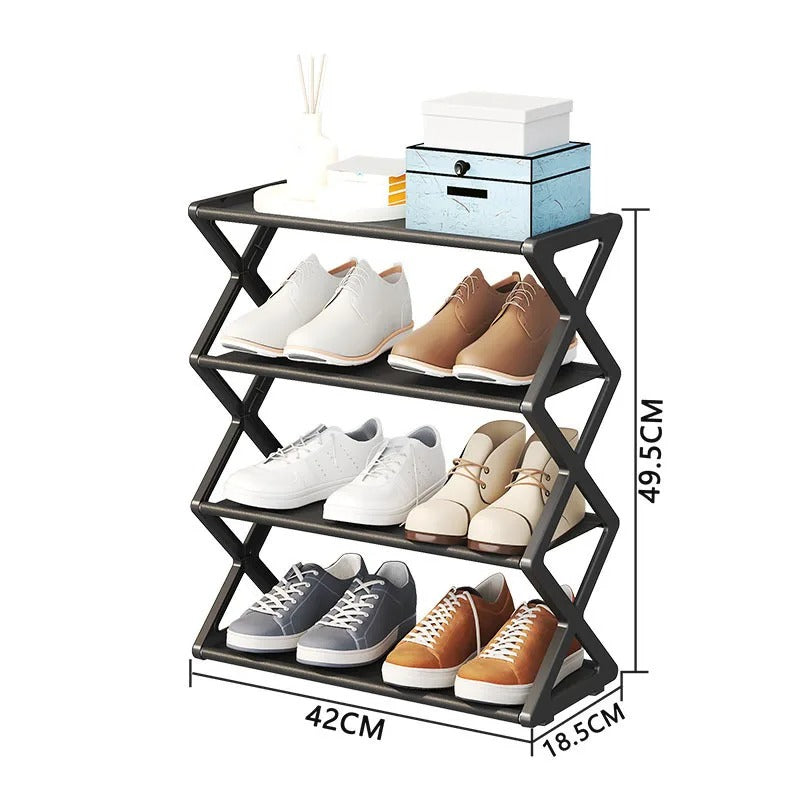 X Shape Shoe Rack