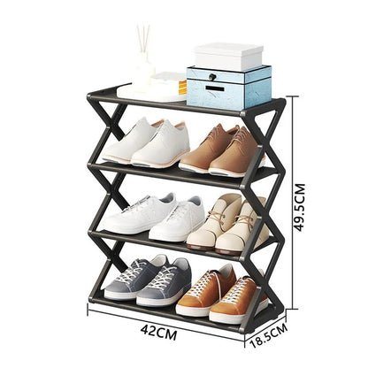 X Shape Shoe Rack