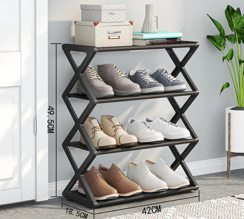 X Shape Shoe Rack