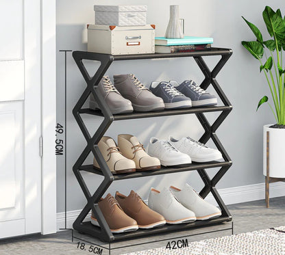 X Shape Shoe Rack