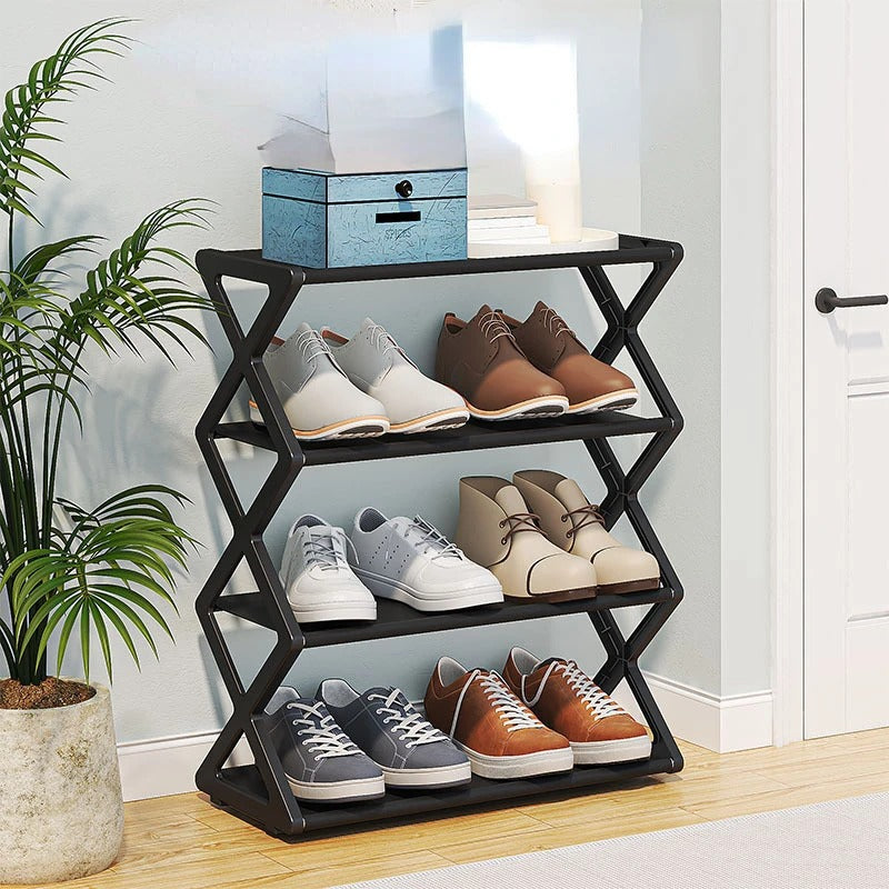 X Shape Shoe Rack